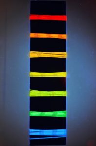 1,2 mm Fils de securite fluorescents billets de banque